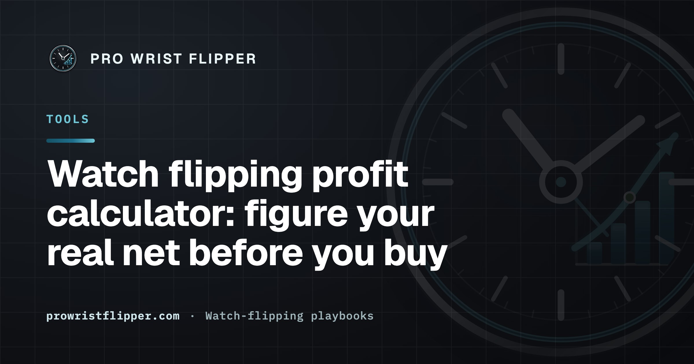 Watch flipping profit calculator: figure your real net before you buy